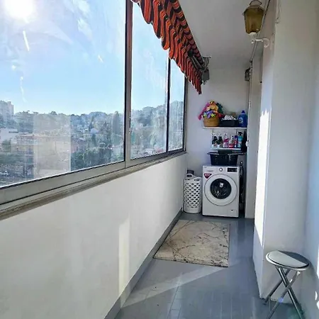 Floor With Sea View, Clim And Veranda Daire Nice