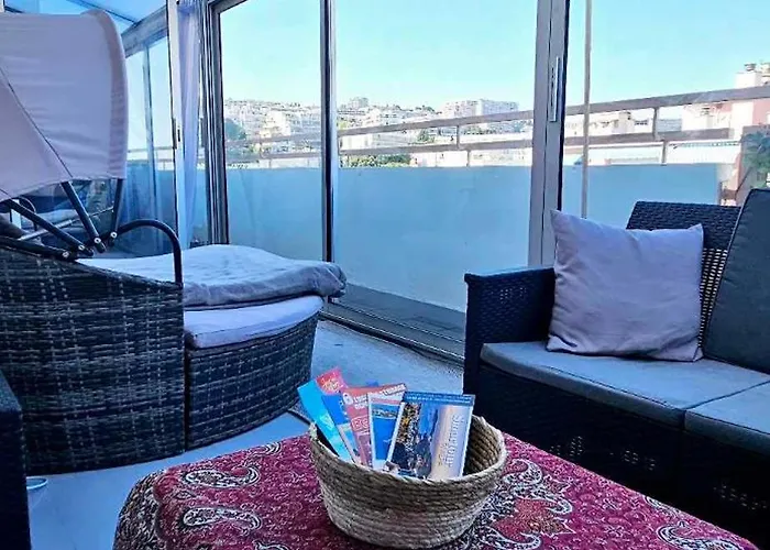 Floor With Sea View, Clim And Veranda Apartmán Nice